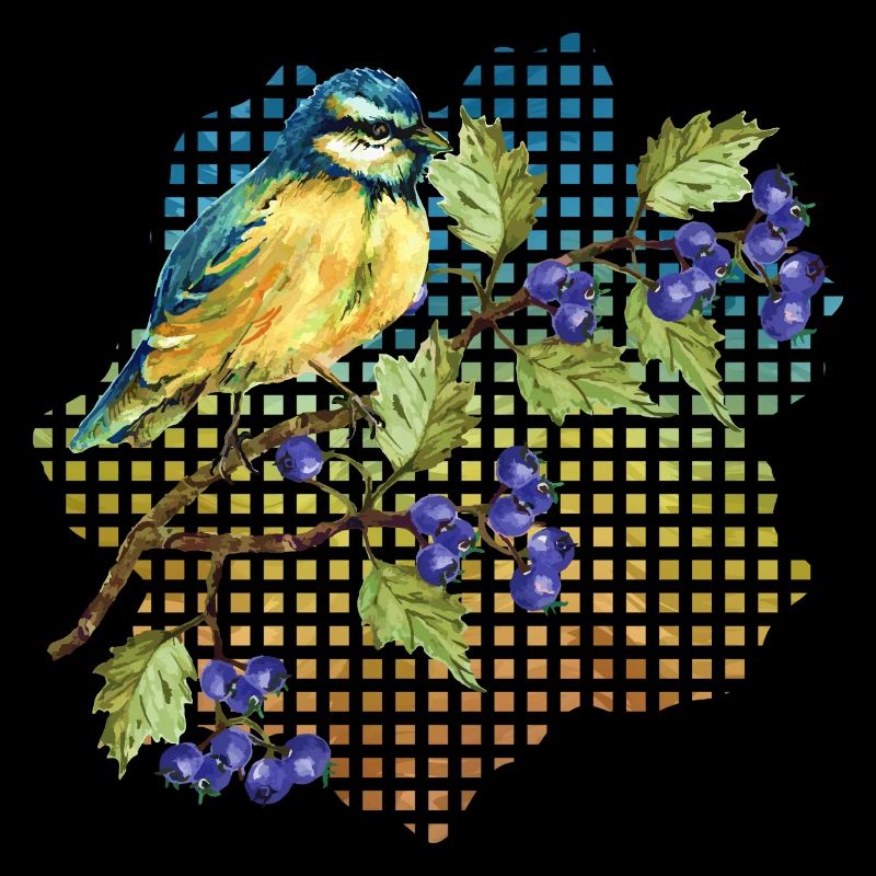 Bunter Vogel