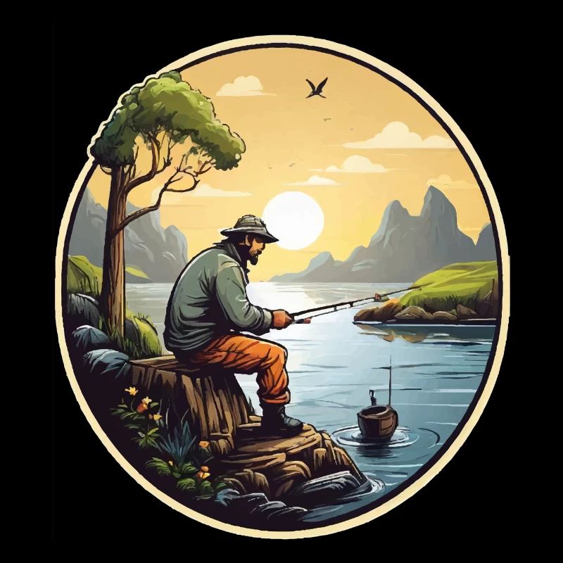 Pêcheur à la ligne
