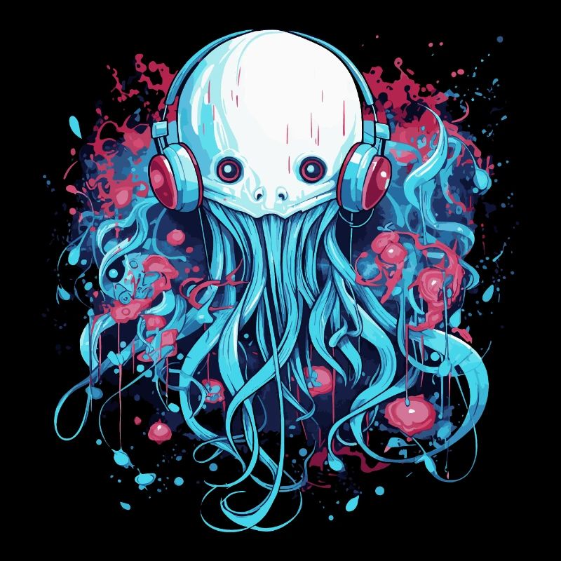Méduse avec casque