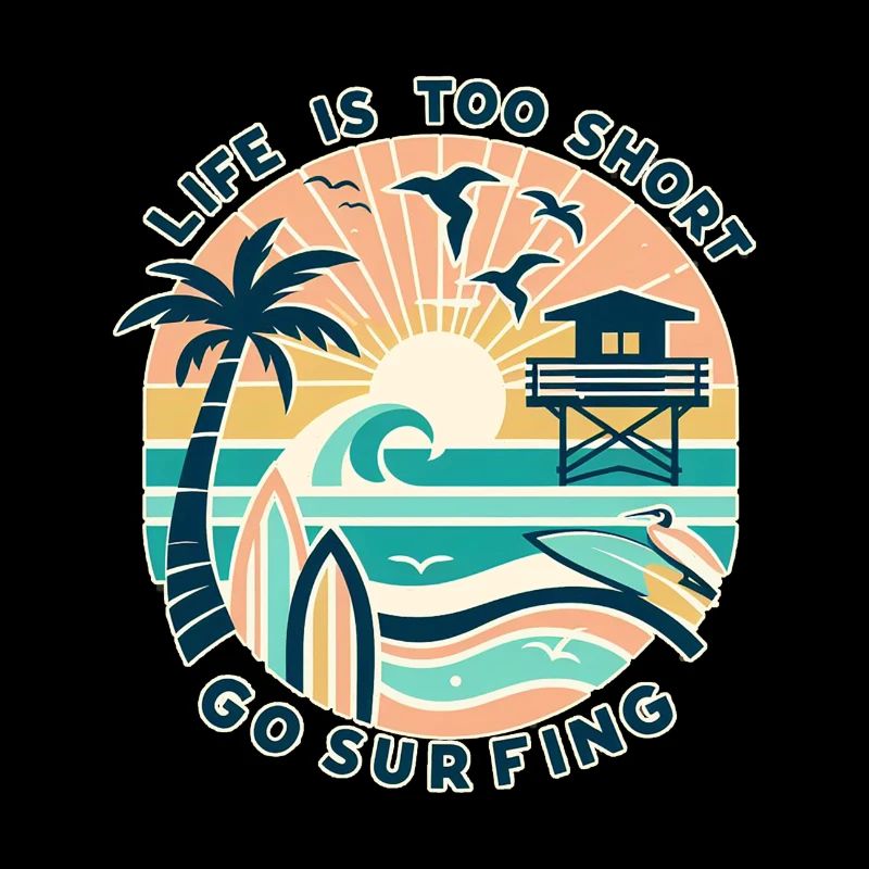 life is too short go surfing