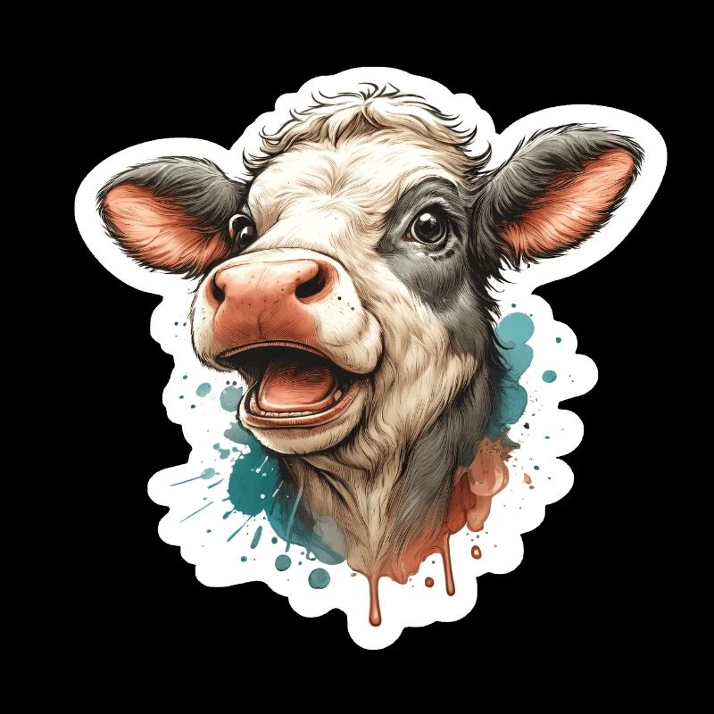 Vache heureuse