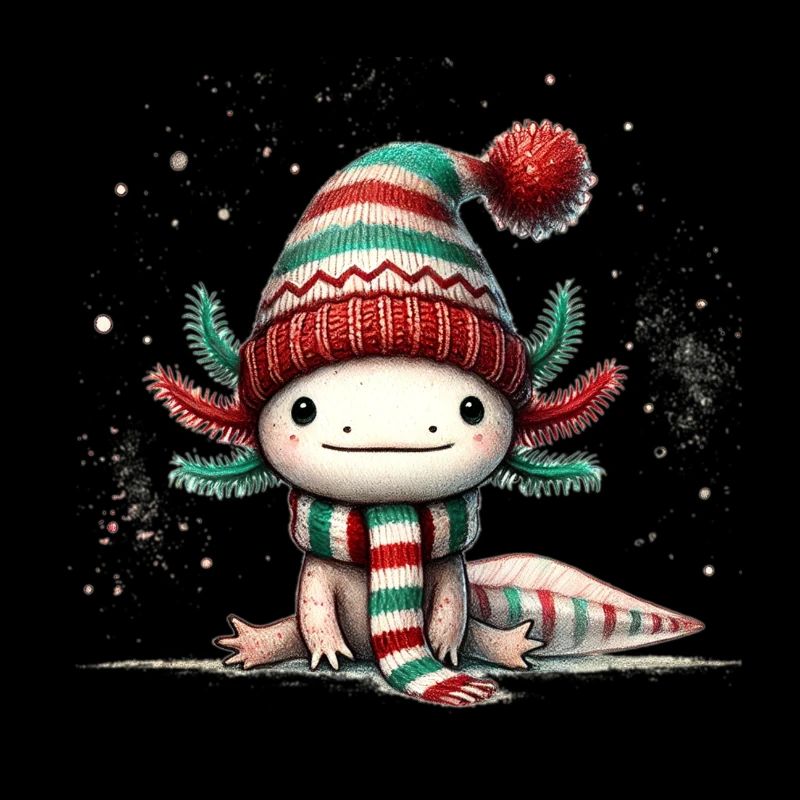 Axolotl lutin de Noël