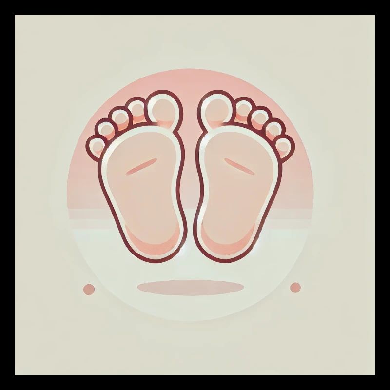 Mignons petits pieds de bébé