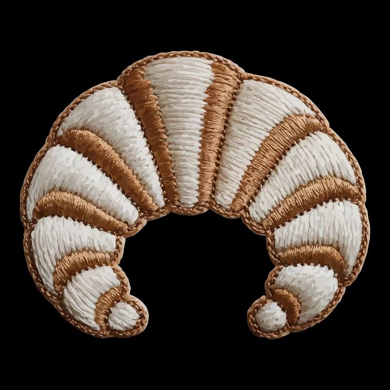 Croissant Brodé