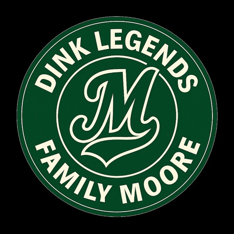 Dink Legends Famille Moore Équipe de Pickleball Rétro