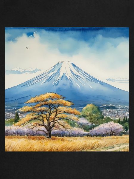 Spring view of Fuji