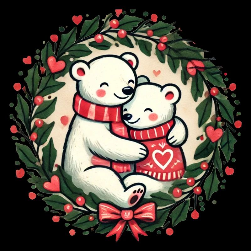 Christmas polar Bears