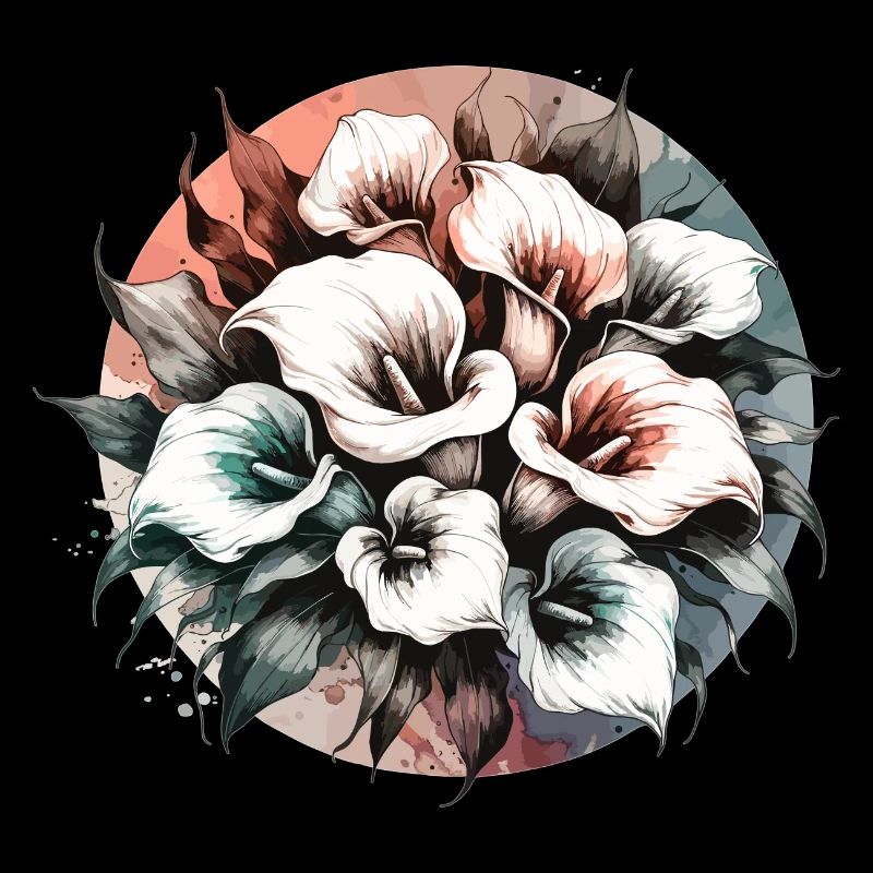 Lys Calla dessinés