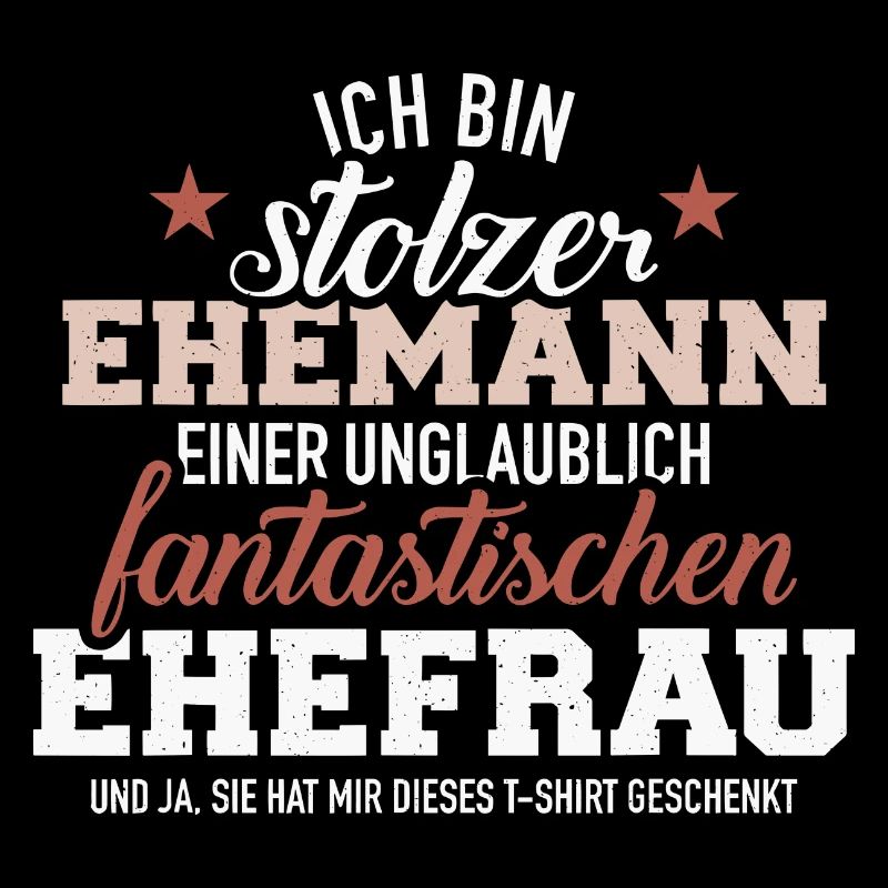 Stolzer Ehemann von fantastischer Ehefrau
