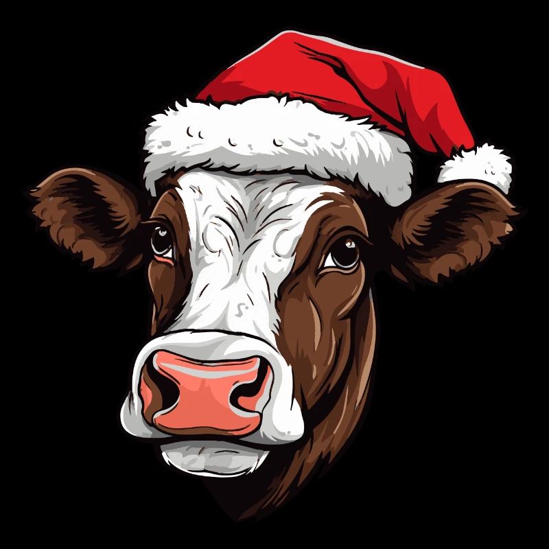 Tête d’animal de Noël de vache