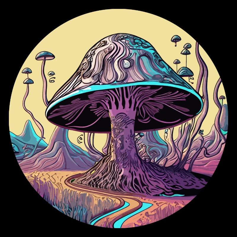 Vallée des champignons psychédéliques