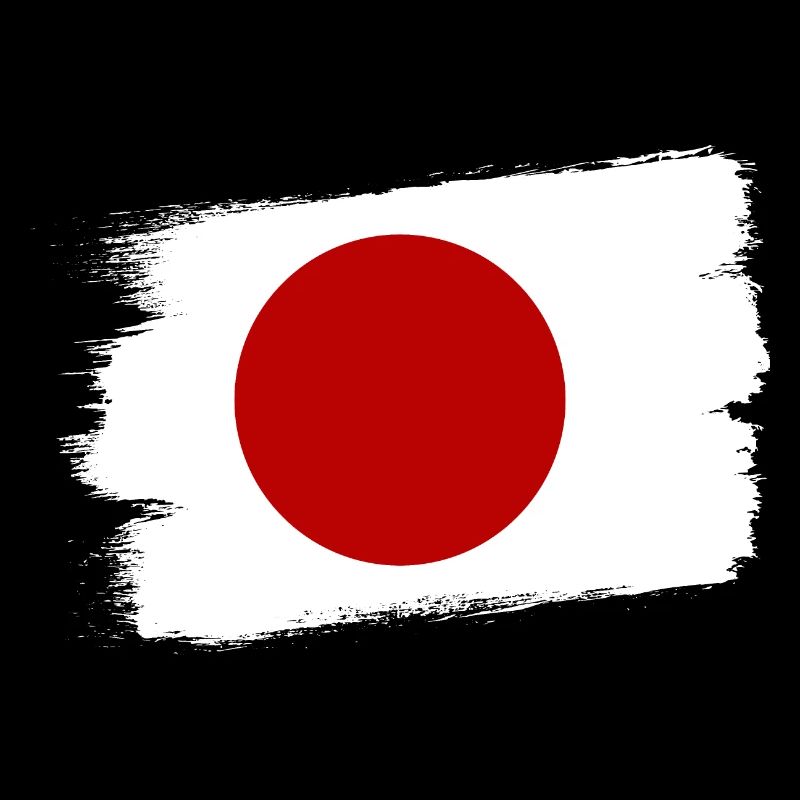 Drapeau du Japon Look Usé Nihon Drapeau Japonais