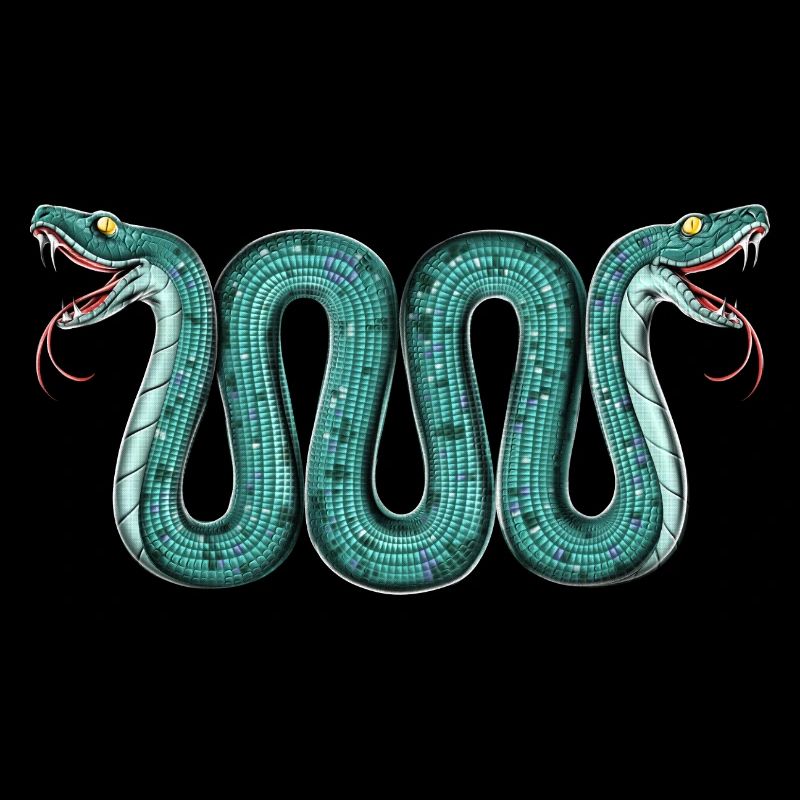 Aztec Two Headed Serpent Snake