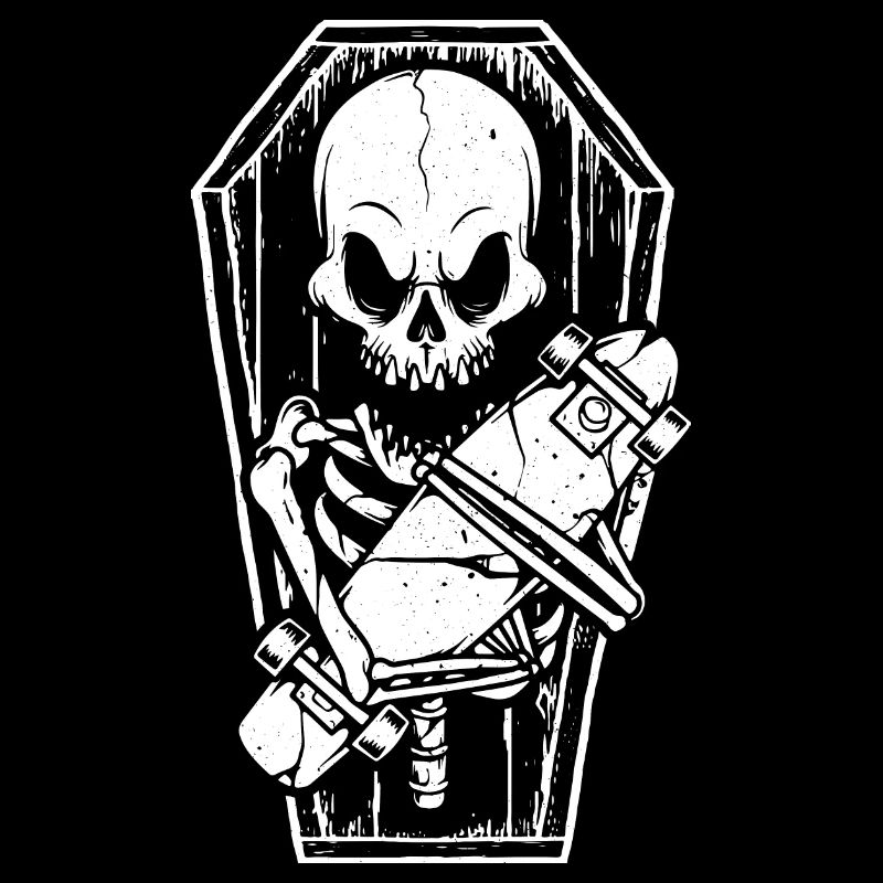 Skateboard Skull - Skate