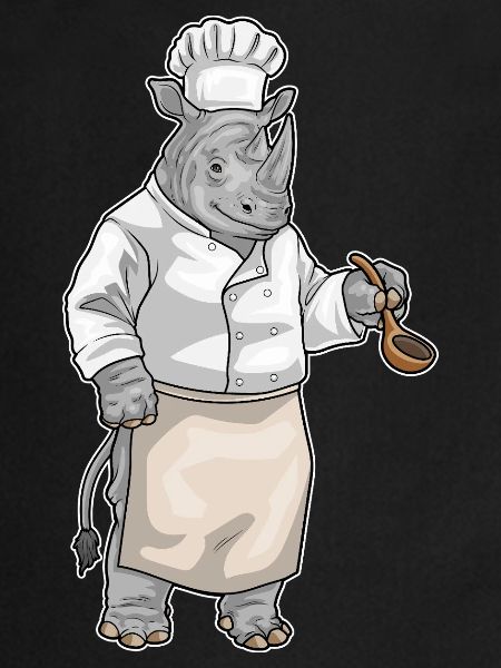 Rhinocéros Cuisson Cuisson Cuiller Cuisson