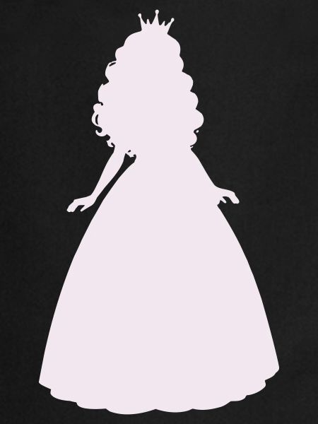 Silhouette de princesse lilas