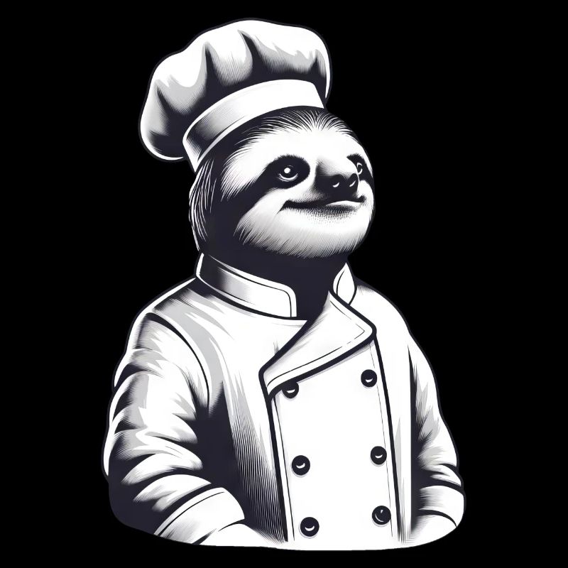 Proud Sloth Chef: Master of the Kitchen