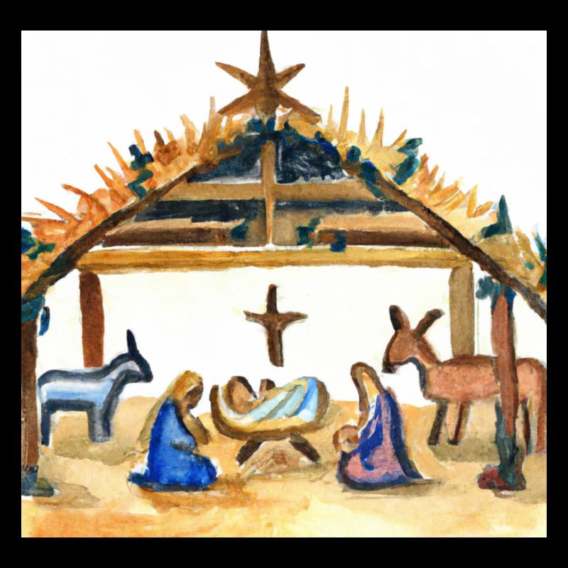 Weihnachtsgeschichte Nachbildung KrippeWeihnachten