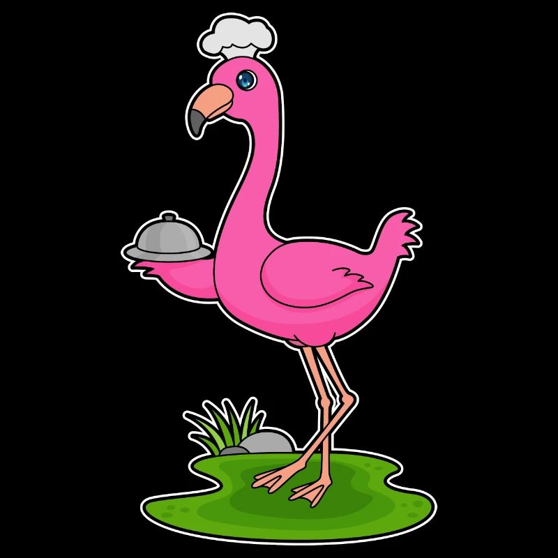 Flamingo Koch serving platter