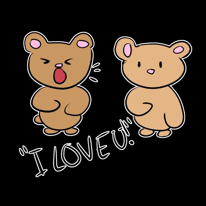 ich liebe dich teddy bär pärchen