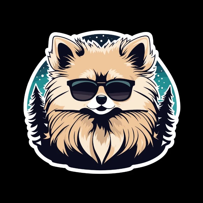 Pomeranian Christmas Drawing