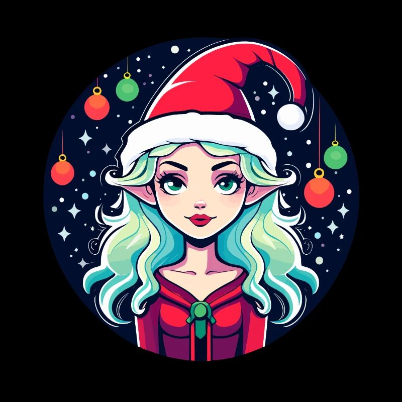 Illustration de Noël elfe