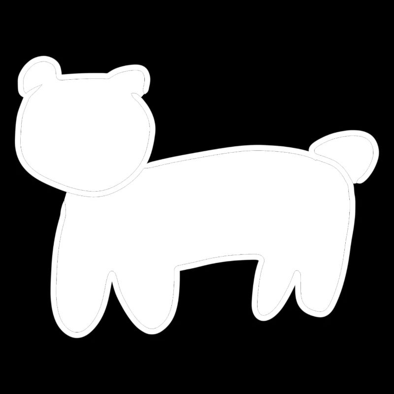 Bär Tier Symbol braun