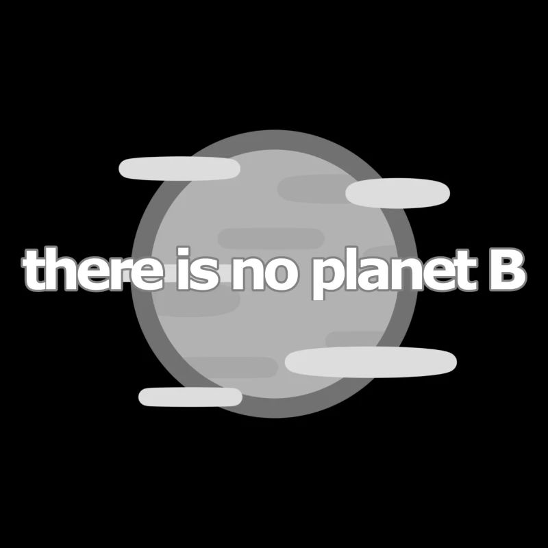 There is no Planet B Earth World Symbol