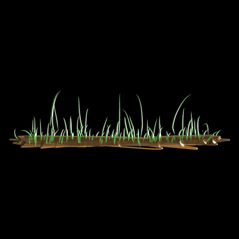 Sol Herbe Vert Nature Ligne de Terre