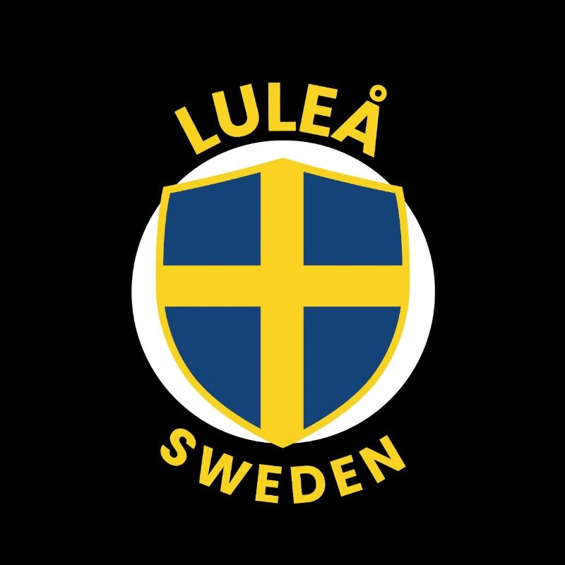 Luleå Shield Sweden Flag