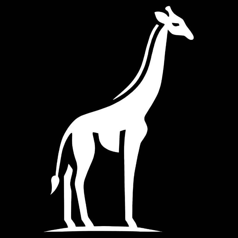 Giraffe Afrika Silhouette Minimalistisch