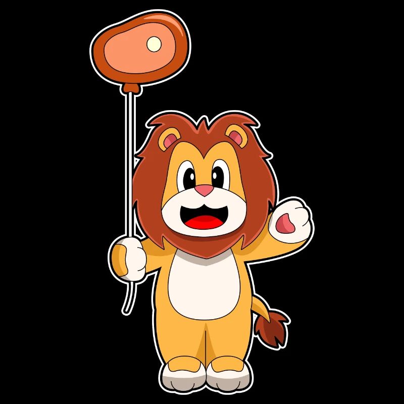 Löwe Luftballon Fleisch