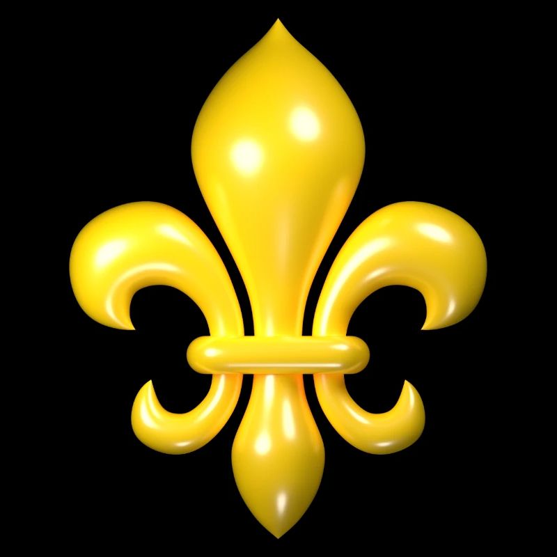 Yellow Fleur de Lys