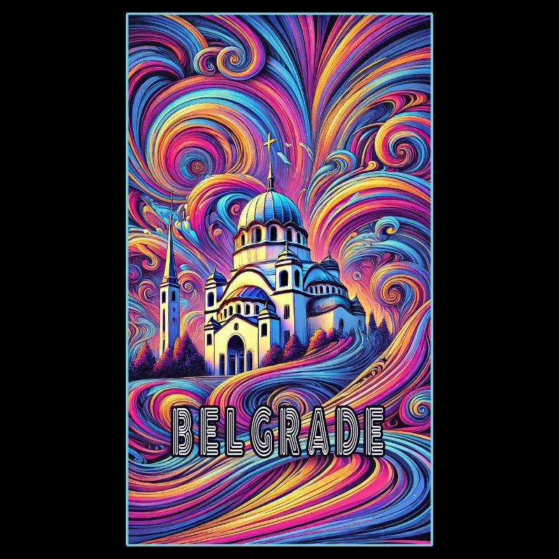 Belgrad Serbien Panorama Design