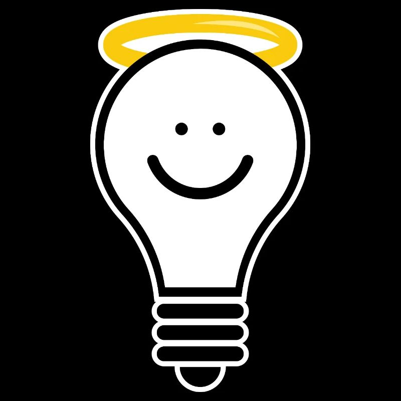 Light bulb with halo – creative light moti
