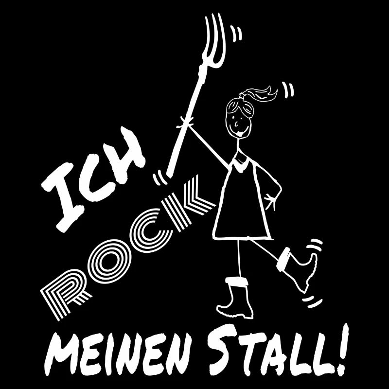 Frau Mistgabel Stall witzig