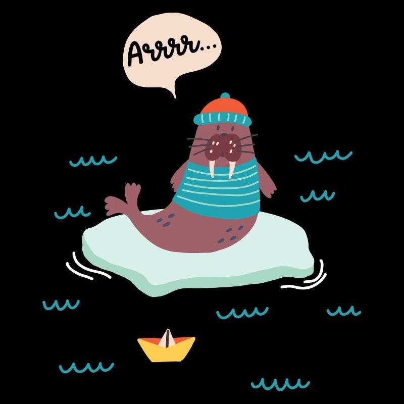 Walross Seemann Eisscholle