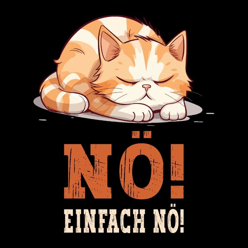 Nö Einfach Nö No Nein Katze Kater Lustig Spruch
