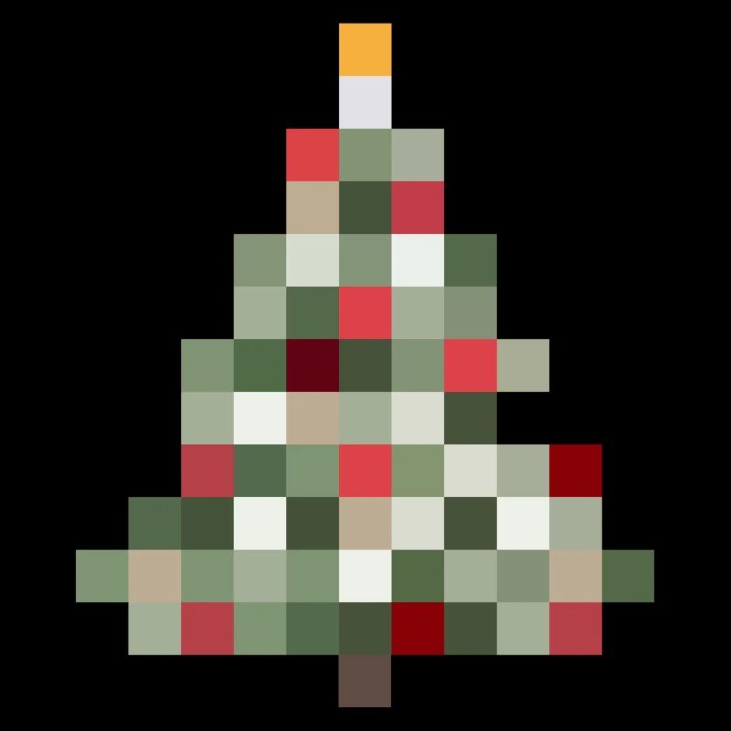 8-Bit Retro Tannenbaum Xmas