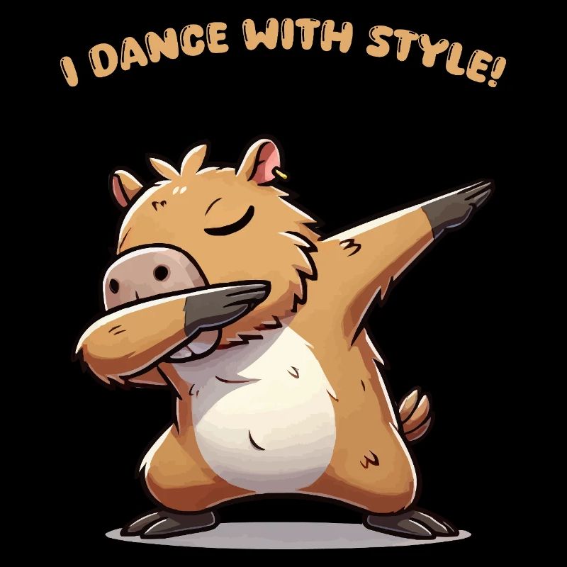 capybara dabbing style
