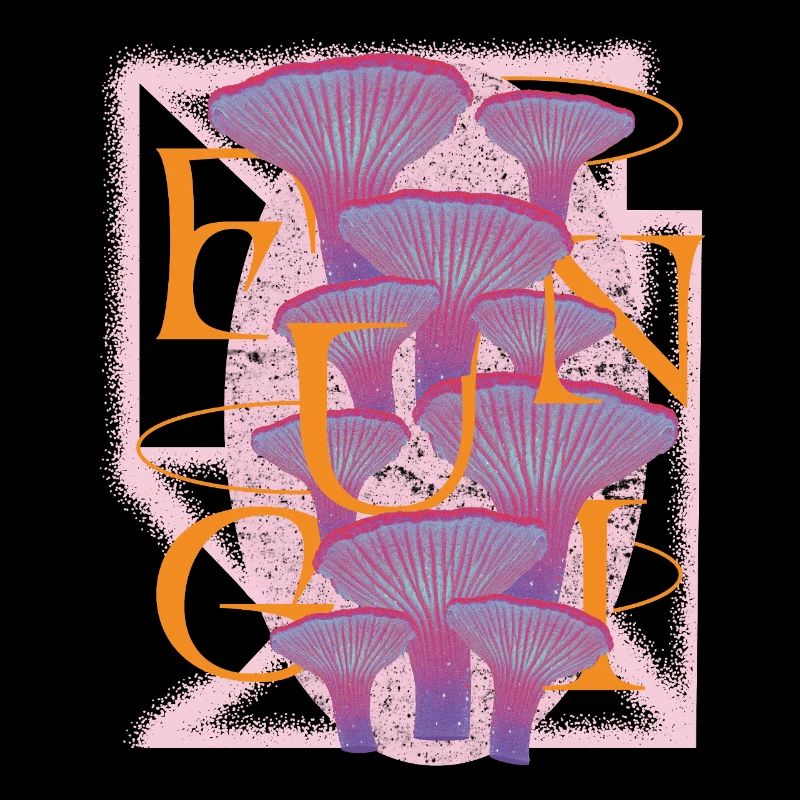 Floraison de champignons psychédéliques