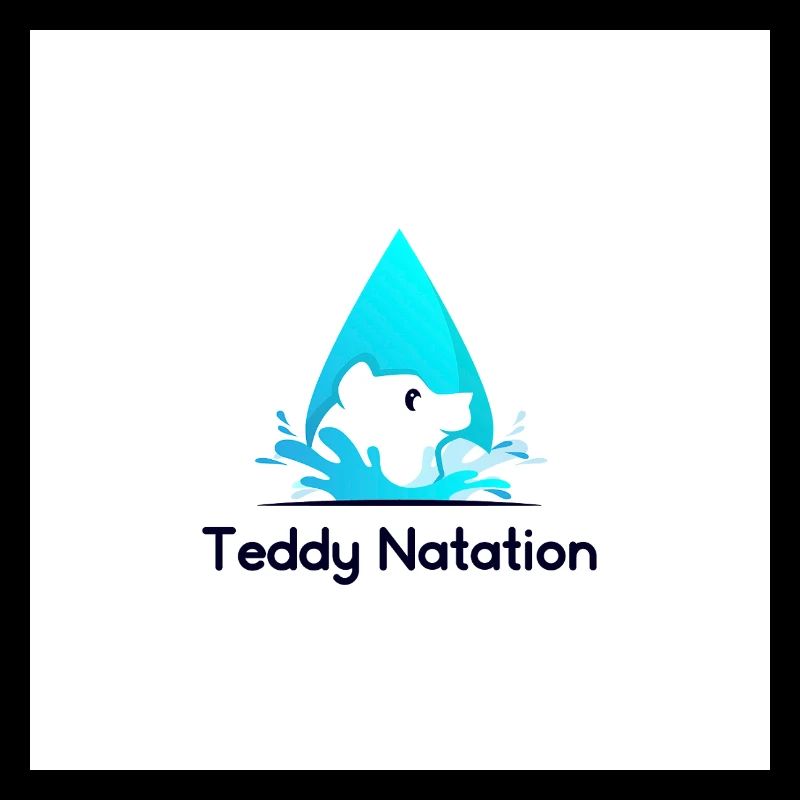 Teddy Natation Ourson et Vague