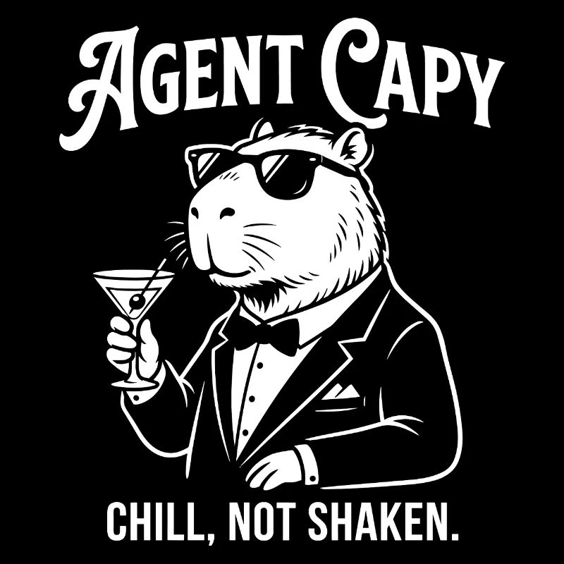 Agent Capybara - Cool Guinea Pig Spy