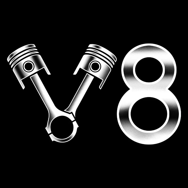 V8 cylinder engine design for muscle car fans
