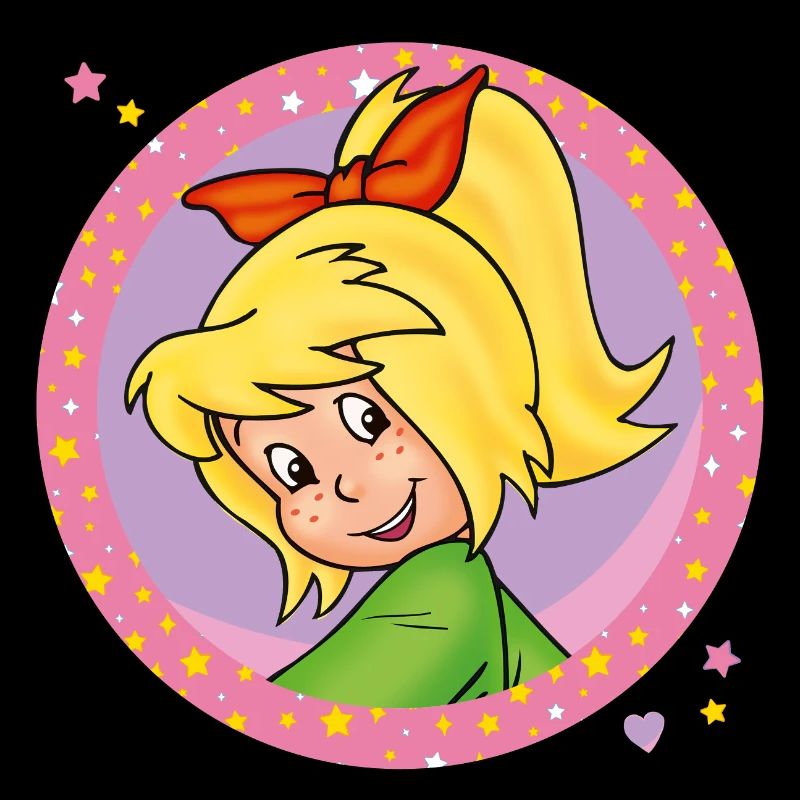 Bibi Blocksberg sourit joyeusement