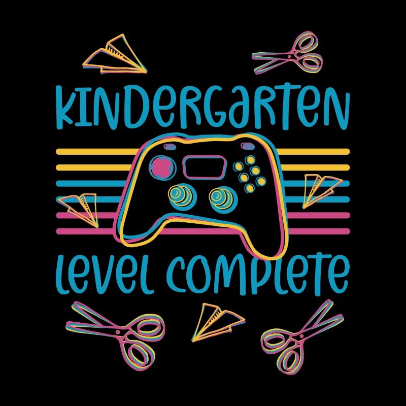Einschulung Controller Gaming Level Kindergarten