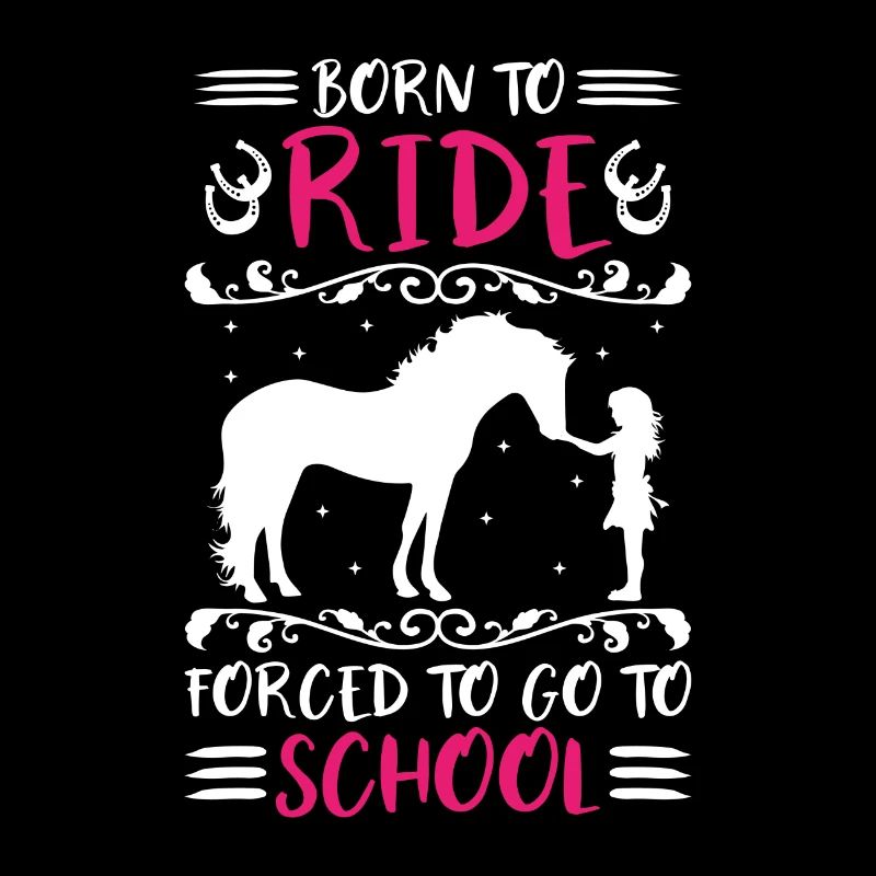 Fille de cheval née pour monter forcée d’aller à l’école