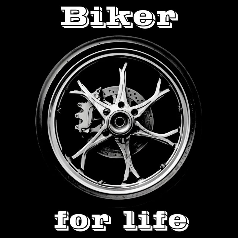 Biker for Life weiß