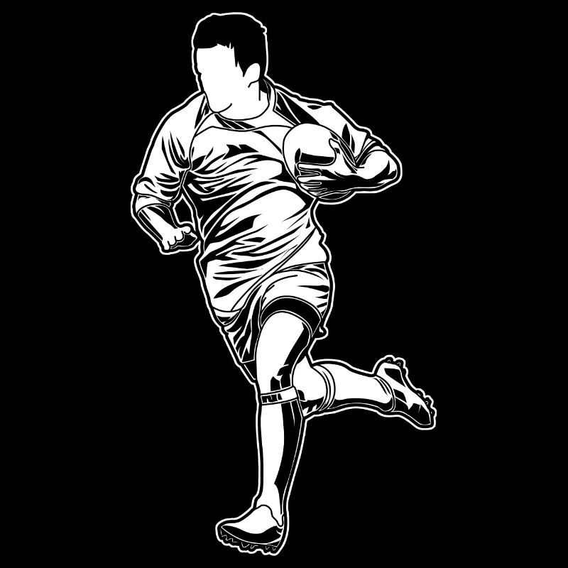Rugby player drawing
