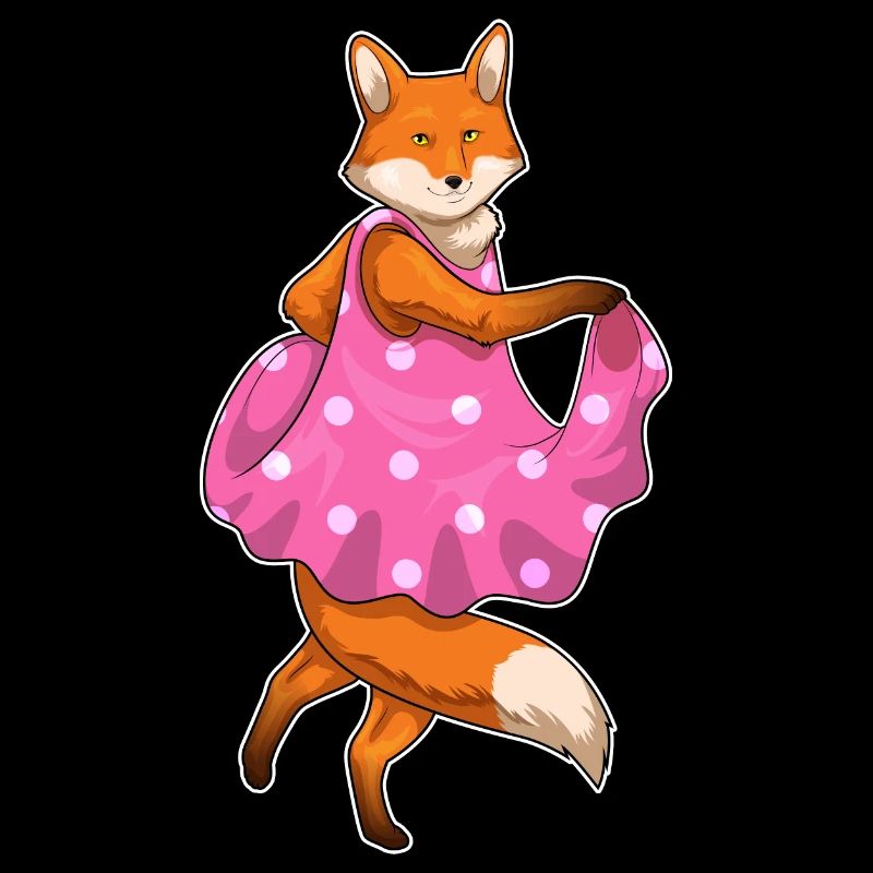 Fuchs Polka Dots Kleid